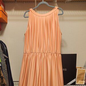 Coral maxi dress